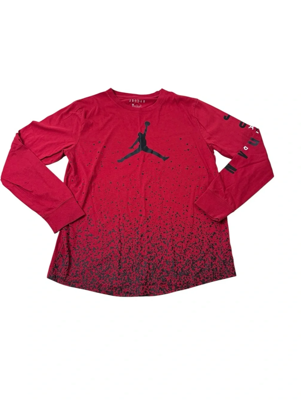 Jordan Red and Black Jumpman Long Sleeve Top with Matching Jogger Pants Size XL